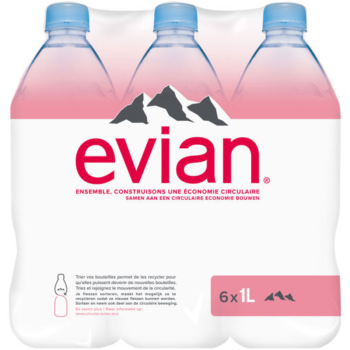 Afbeeldingen van Evian 6x1L  Pack