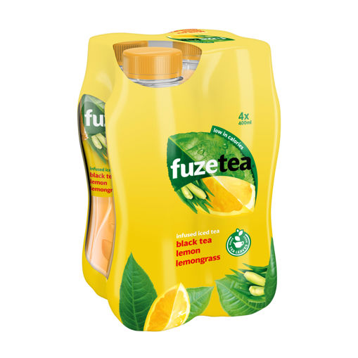 Afbeeldingen van Fuze Tea Lemon Lemongrass 4x40cl Pack